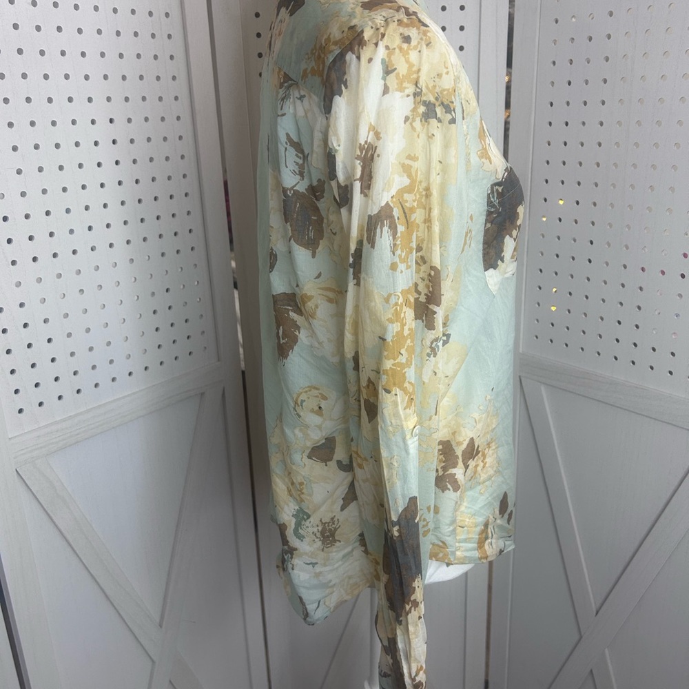 Talbots Multicolor Patterned Blouse - image 5